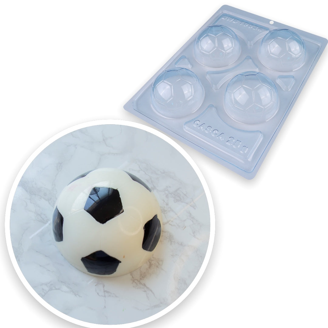 Molde Para Chocolate BWB Choco Bomb Balón De Fútbol x 4
