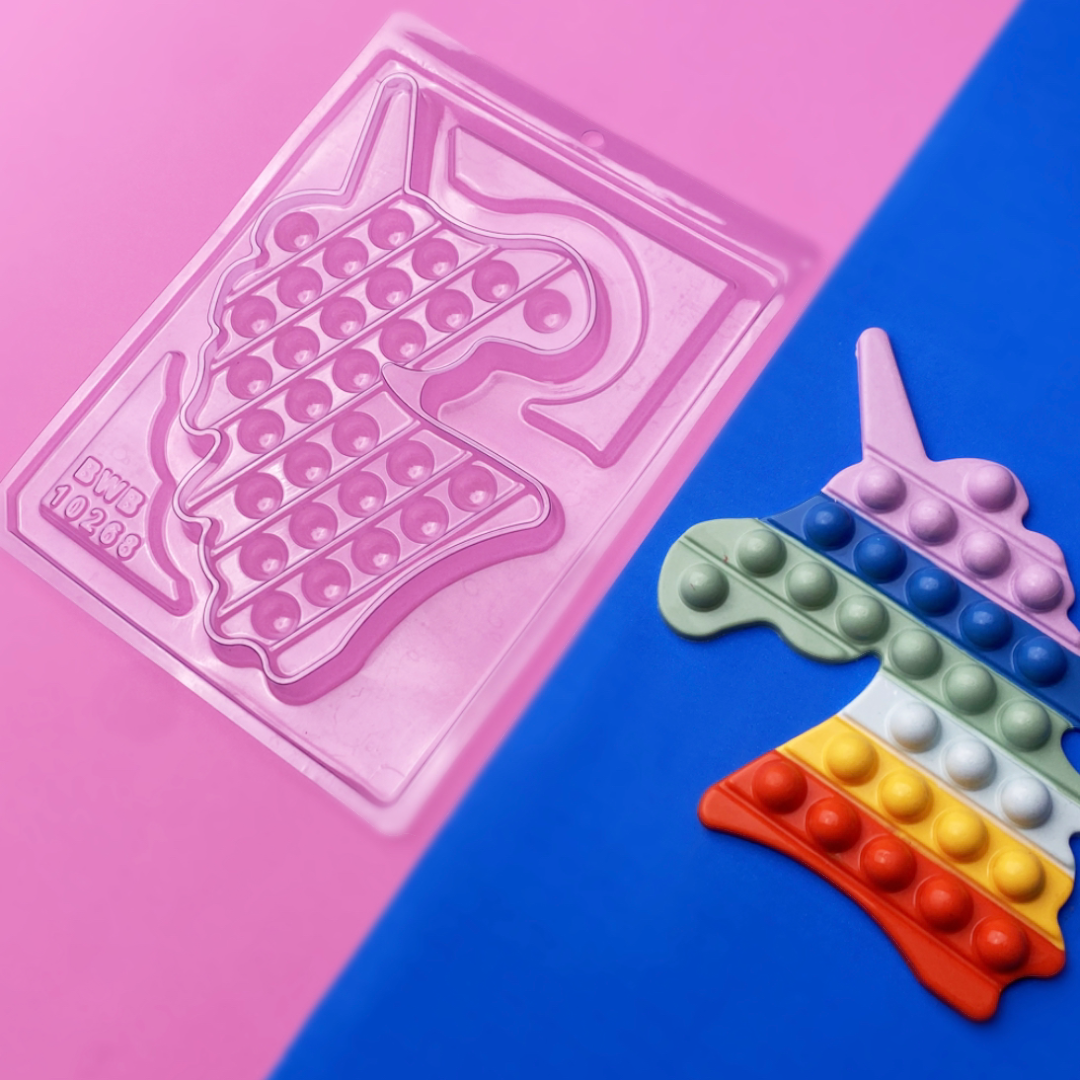 Molde Para Chocolate BWB Pop It Unicornio Simple