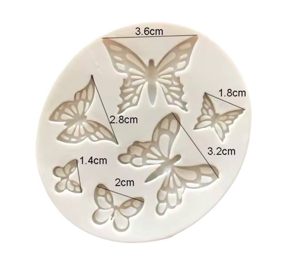 Molde Mini Mariposas x6