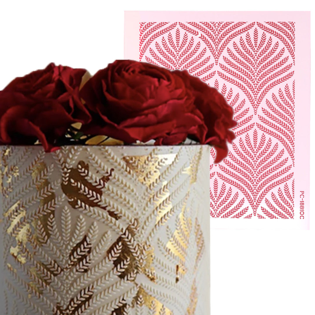 Stencil Patrón de Espigas