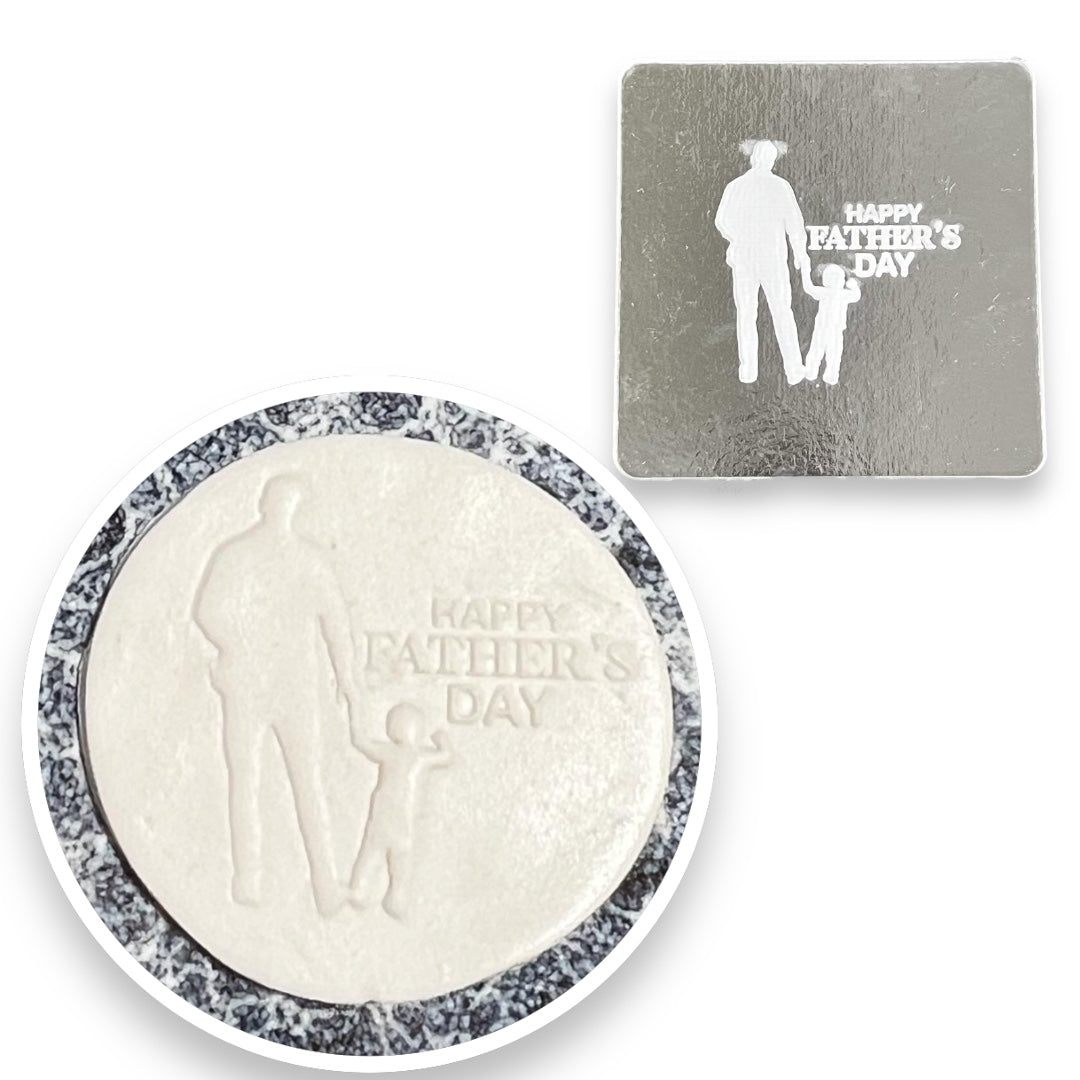 Sello Alto Relieve Papá E Hijo