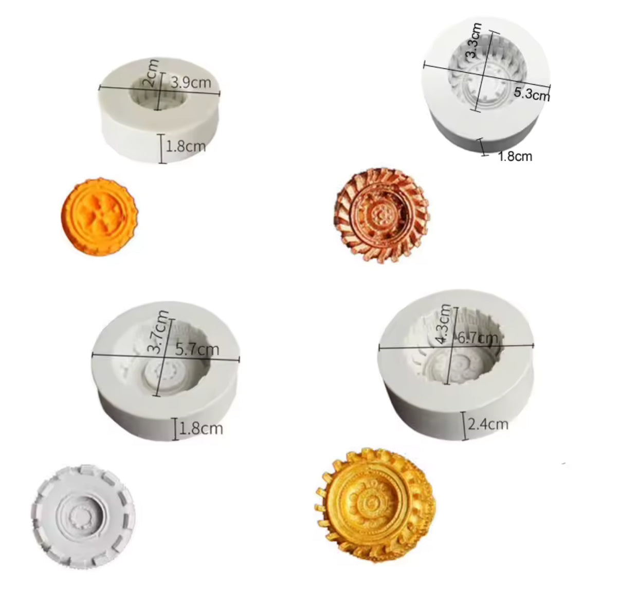 Set de Llantas en Silicona