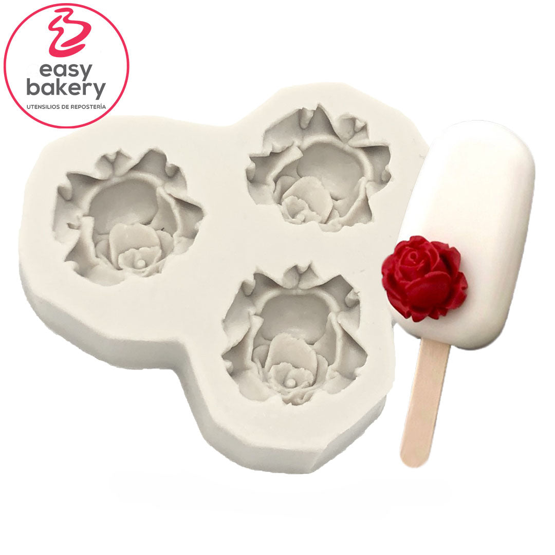 Molde Rosas mini 3d