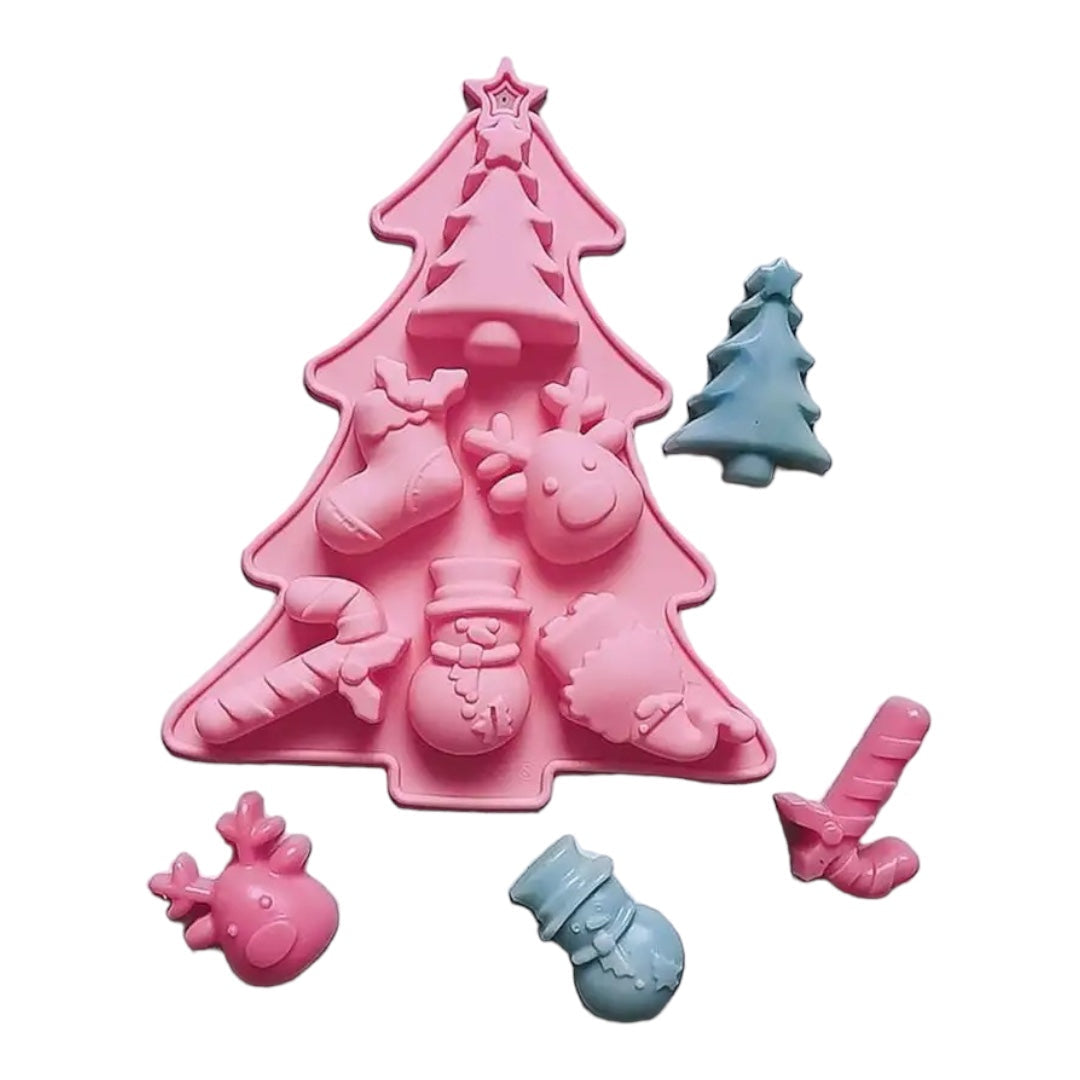 Molde Postre Navidad x 6