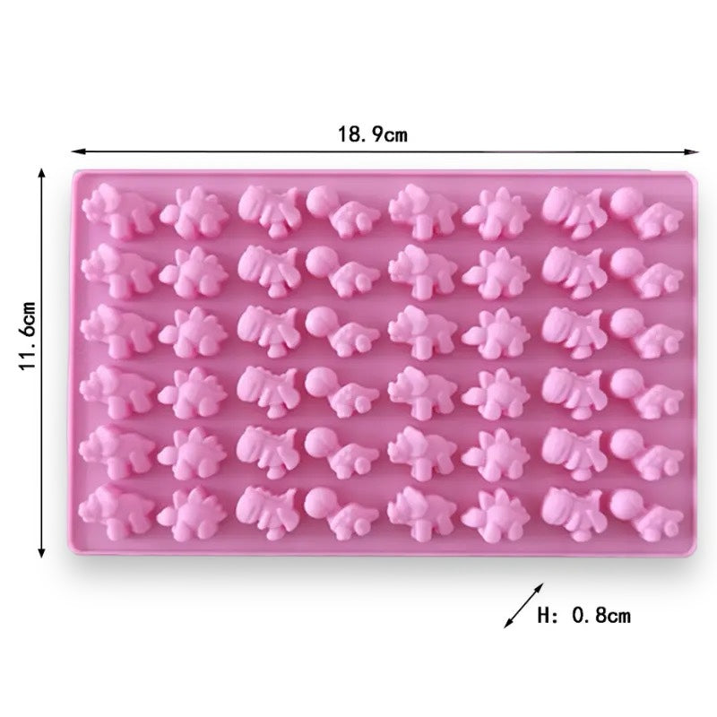 Molde Mini Dinosaurios x 48