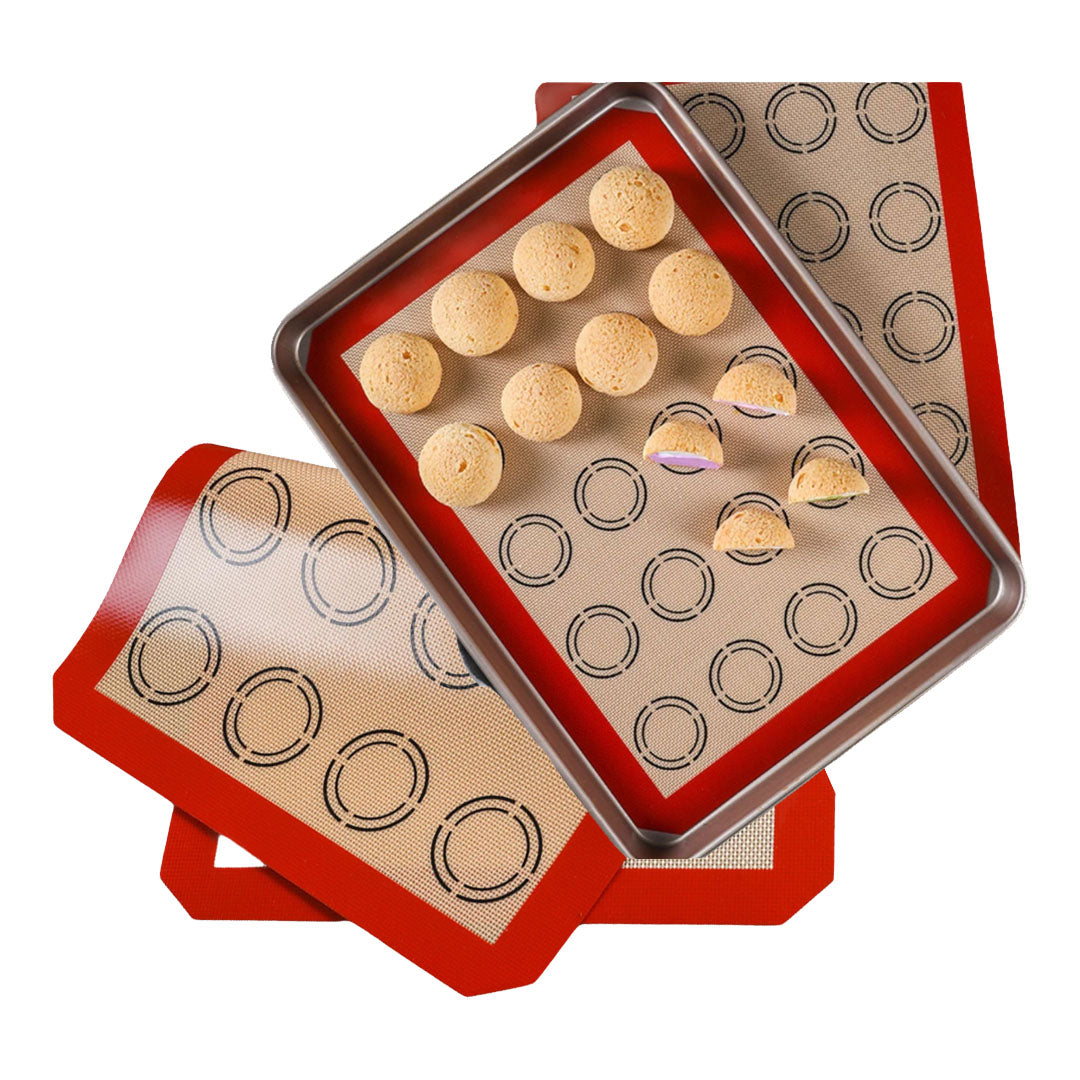 Tapete de Horneo Con Guías Para Macarons