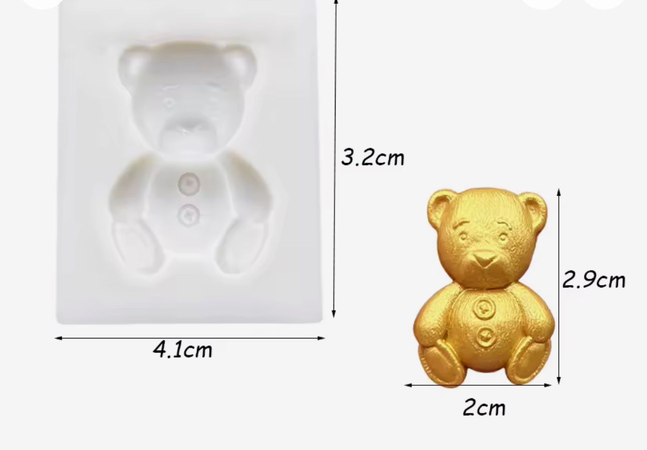 Molde Silicona Mini Osito Cariñosito