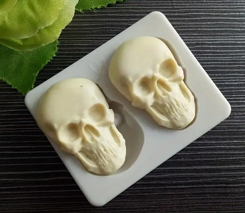 Molde En Silicona Calaveras Siniestras
