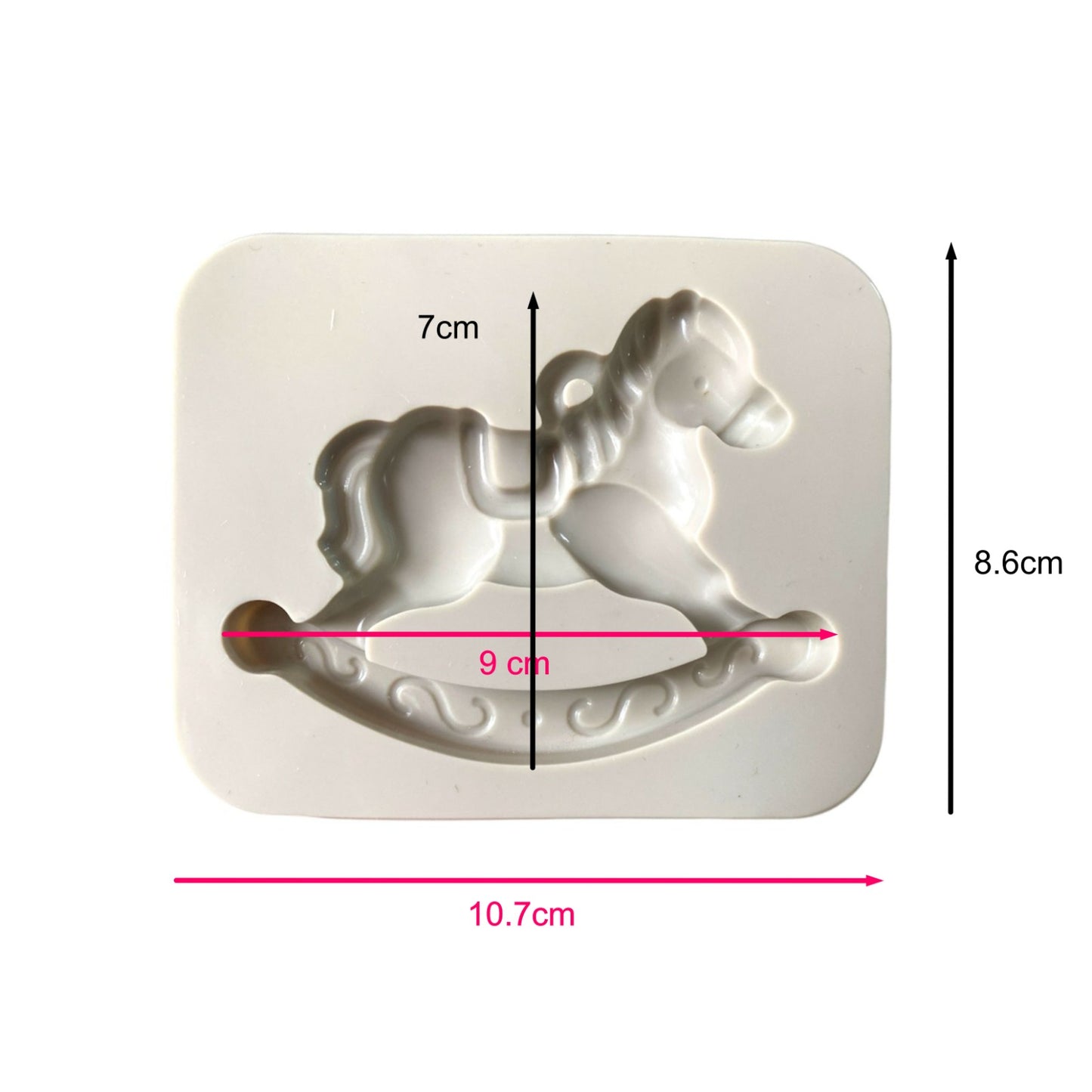 Molde Caballo Baby Shower carrusel