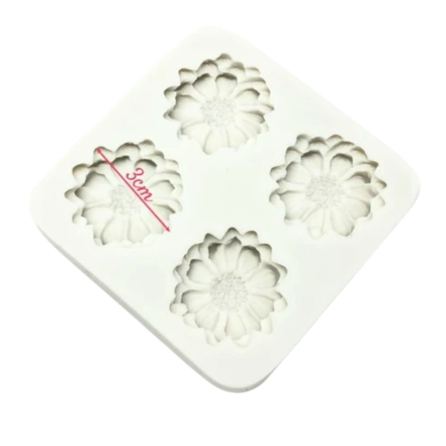 Molde Silicona Flor Camarena X4