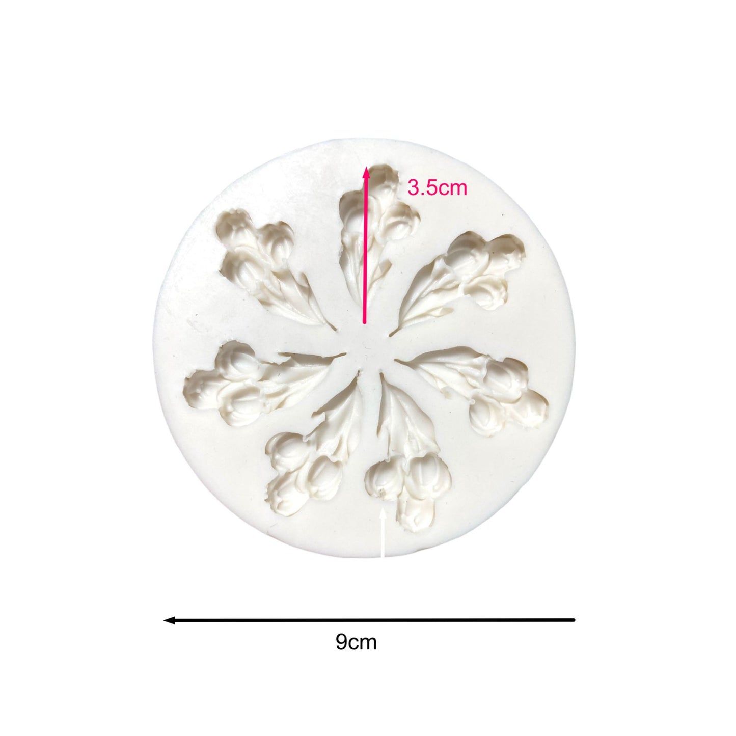 Molde Silicona Tulipanes X 7