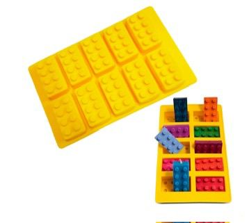 Molde silicona fichas de lego x 10