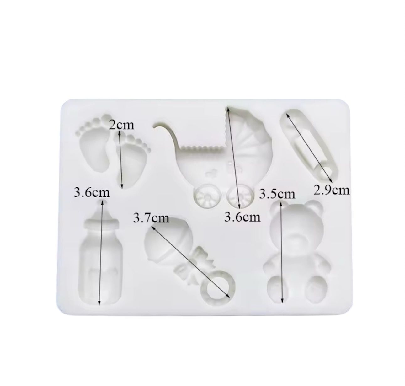 Molde Silicona Baby Shower Tierno