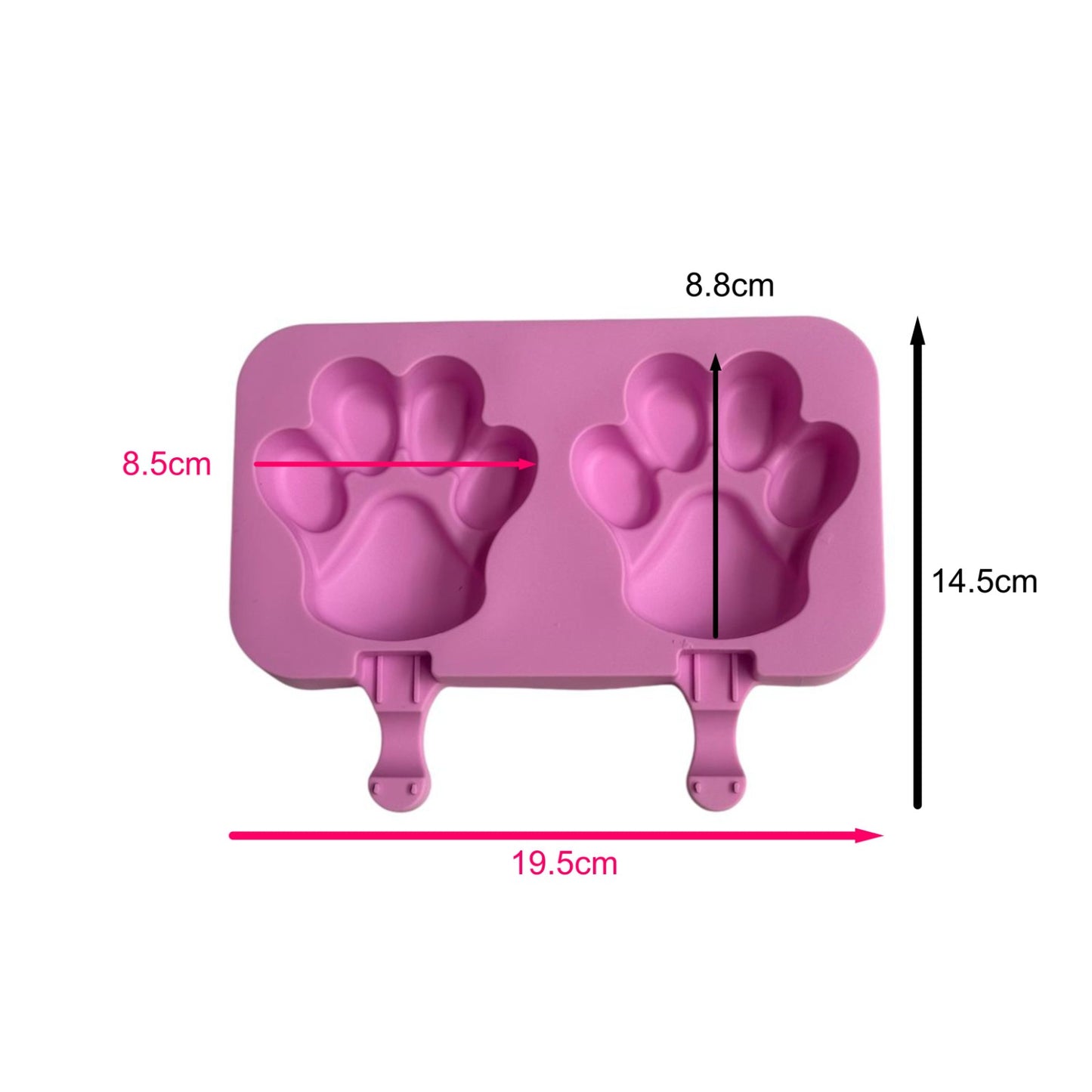 Molde Paleta Huella De Cachorro