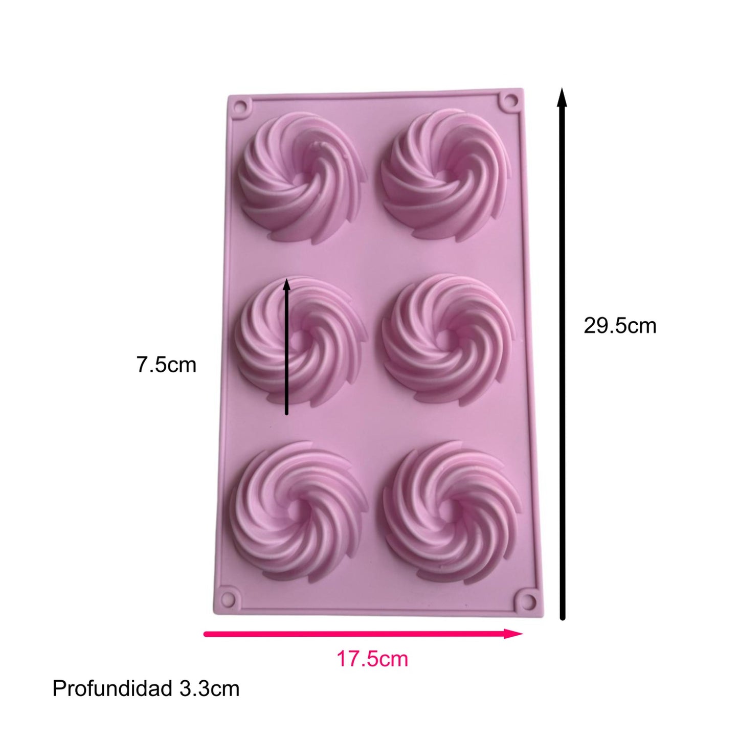 Molde Mini Bund Cake Espiral