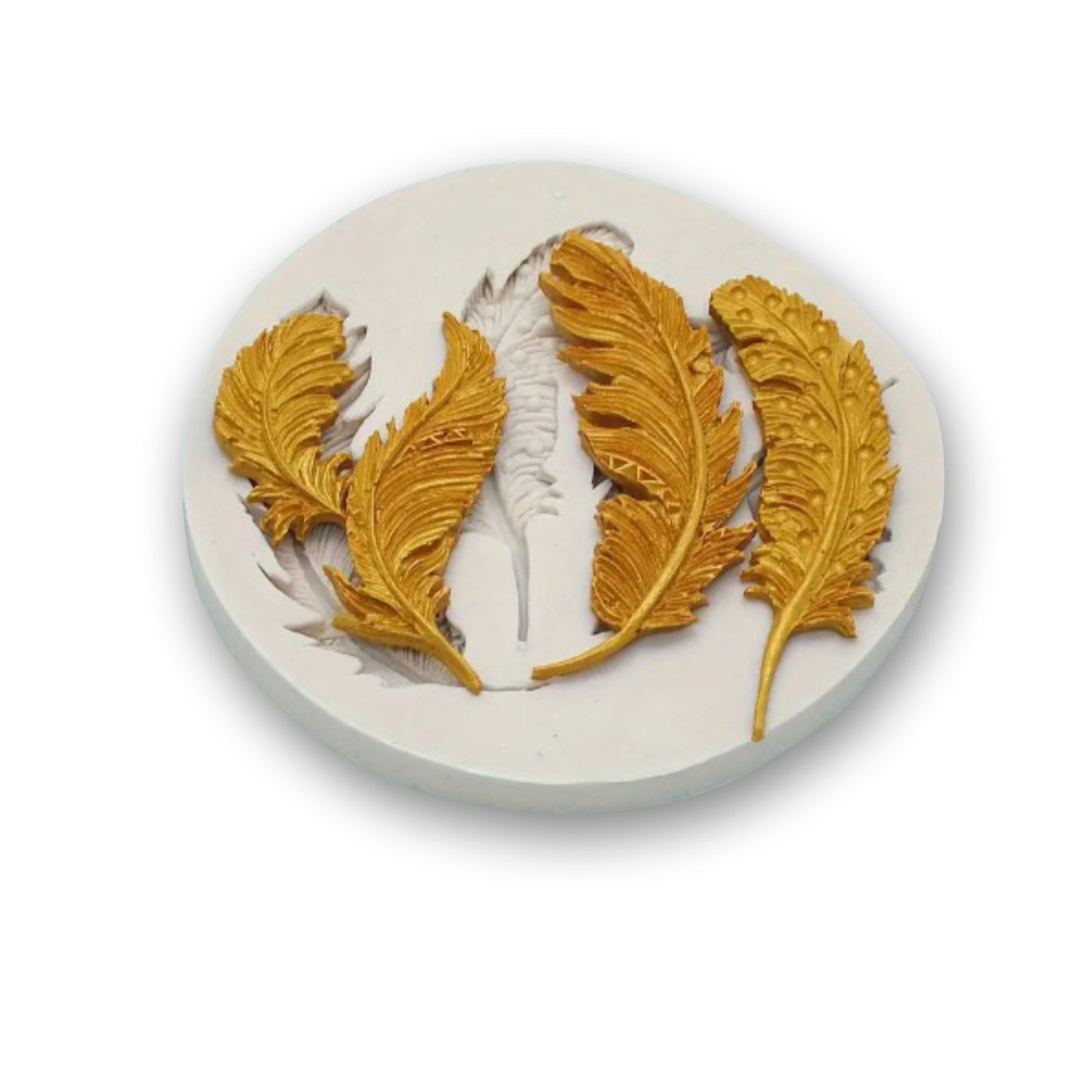 Molde Silicona Plumas Románticas