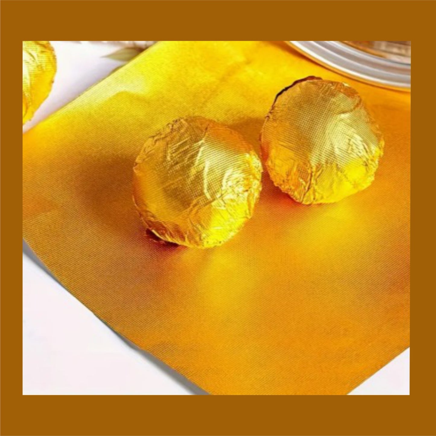 Papel Foil Dorado x 100 und