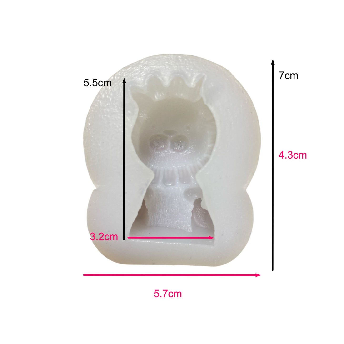 Molde Silicona León 3D
