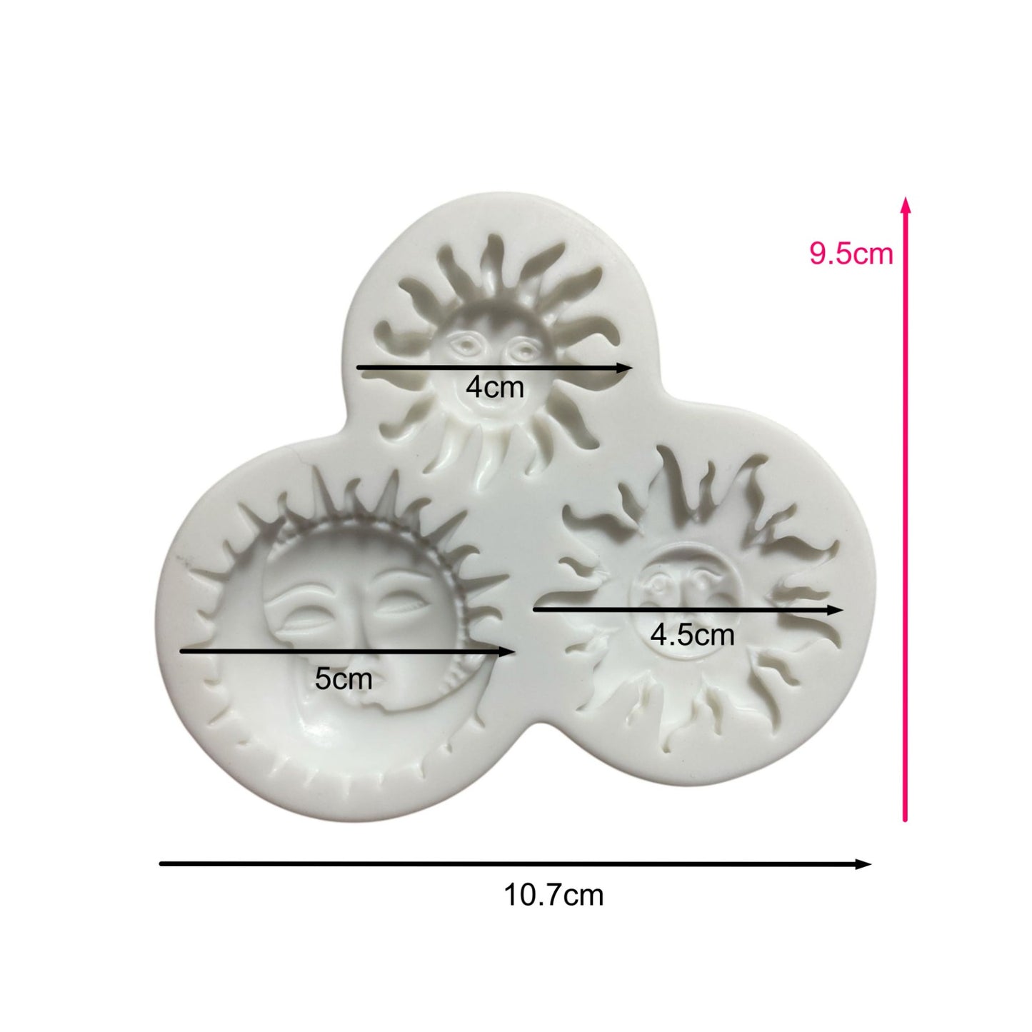 Molde Silicona Soles X 3