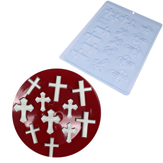 Molde Para Chocolate BWB Aplique Cruces Simple