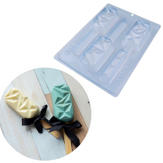 Molde Para Chocolate BWB Paleta Diamantada
