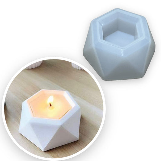 Molde Maceta Geométrica Hexagonal
