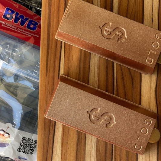 Molde Para Chocolate BWB Lingote de Oro