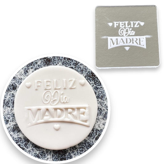 Sello Alto Relieve Feliz Día Madre #1