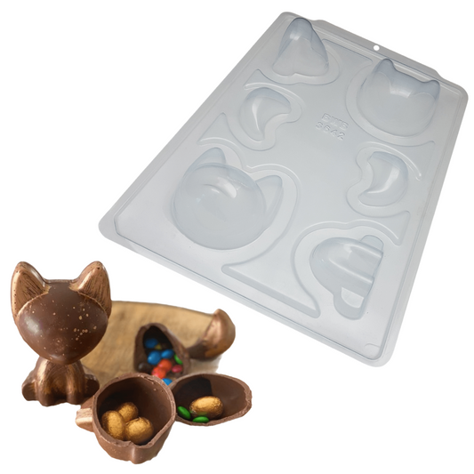 Molde Para Chocolate BWB Zorro Tierno 3D