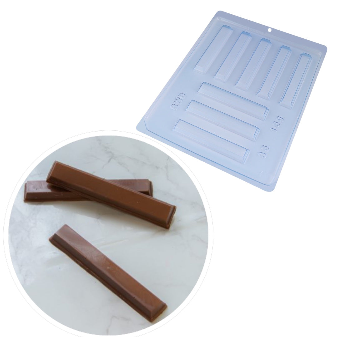 Molde Para Chocolate BWB Barra Tipo Kit Kat Simple