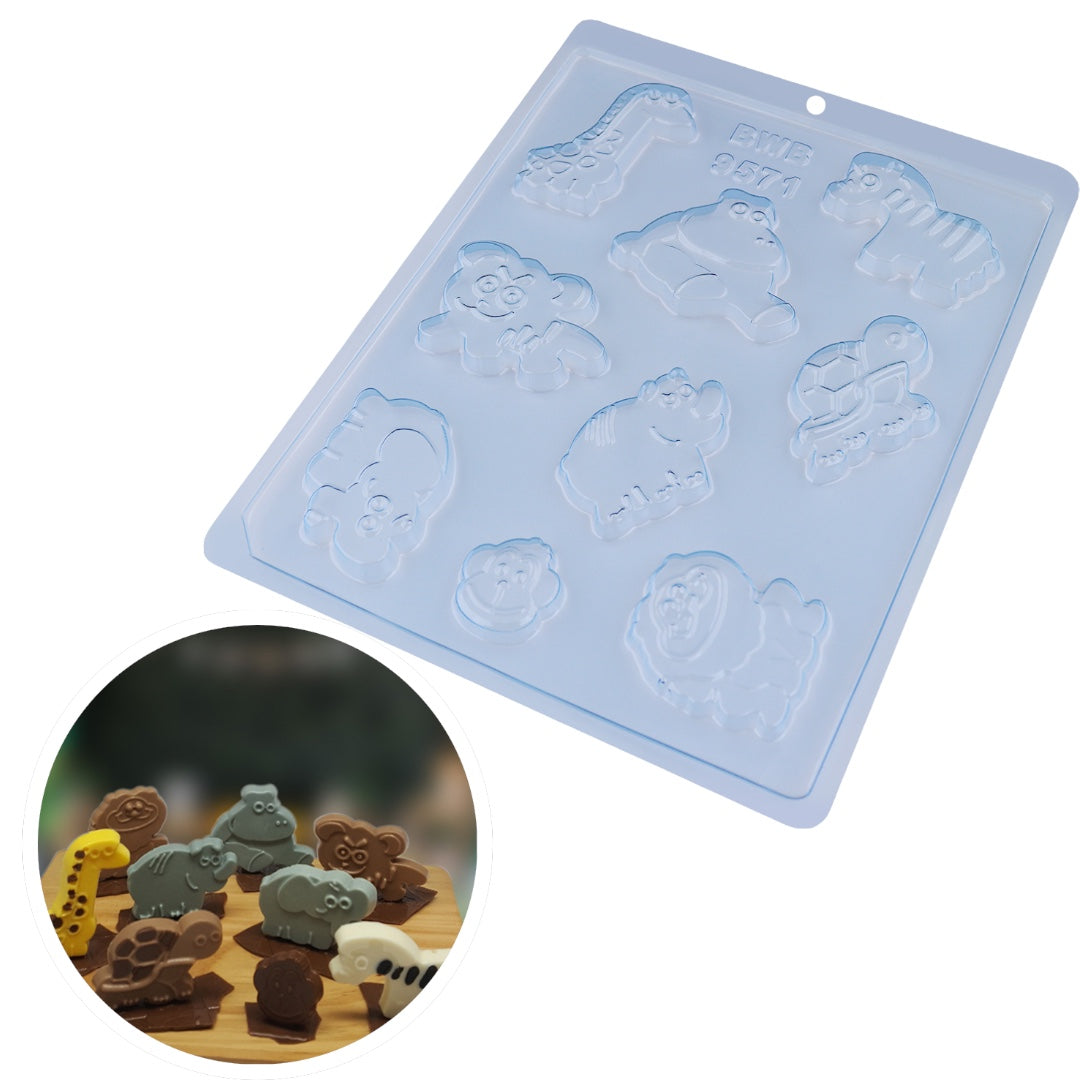 Molde Para Chocolate  BWB Animales Safari Forma Simple