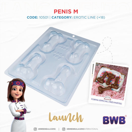 Molde Para Chocolate BWB Pene M
