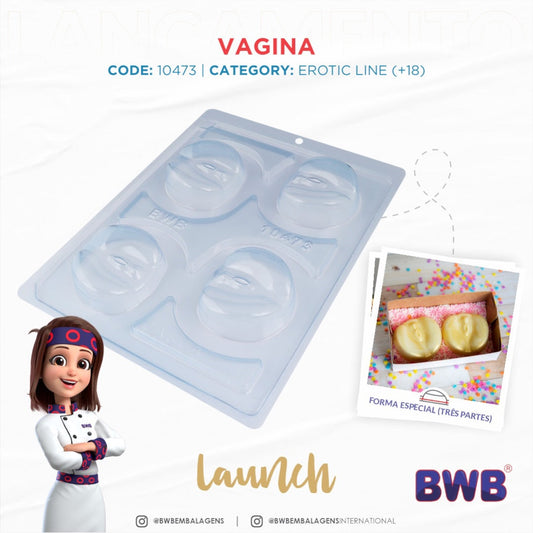 Molde Para Chocolate BWB Vagina M