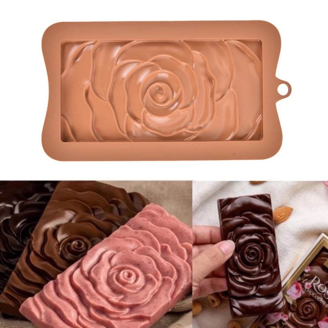 Molde Choco Tarjeta Rosa Detalle