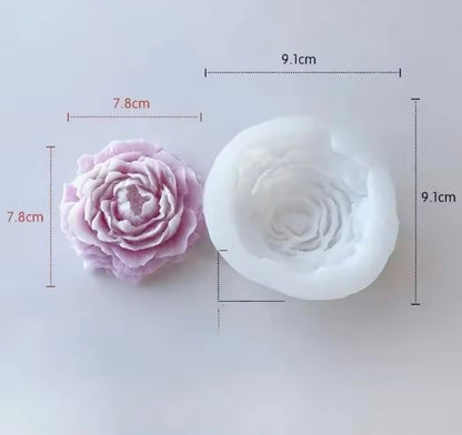 Molde En Silicona Peonia Magnifica 3D