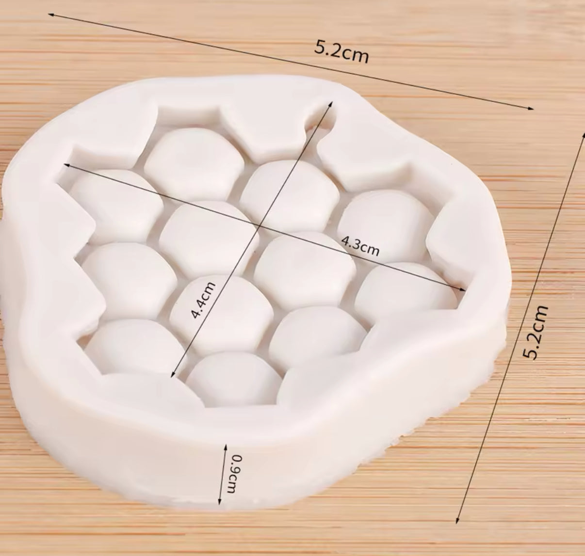 Molde Silicona Mini Panal De Abejas