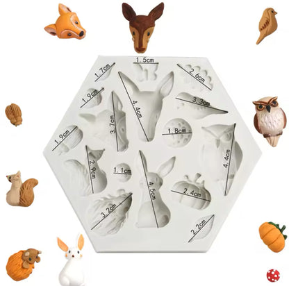 Molde Animales Del Bosque