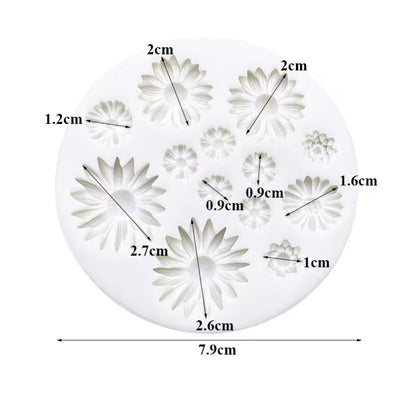Molde Girasoles Mini x 13