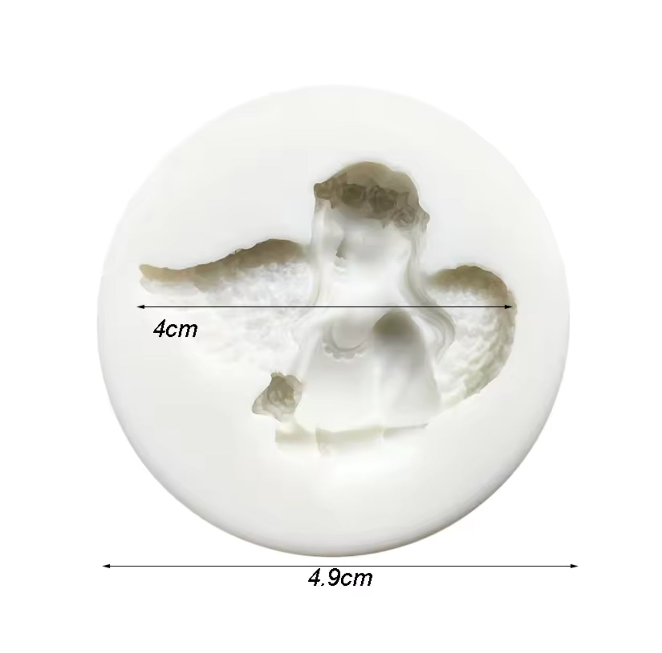 Molde Ángel con Guirnalda