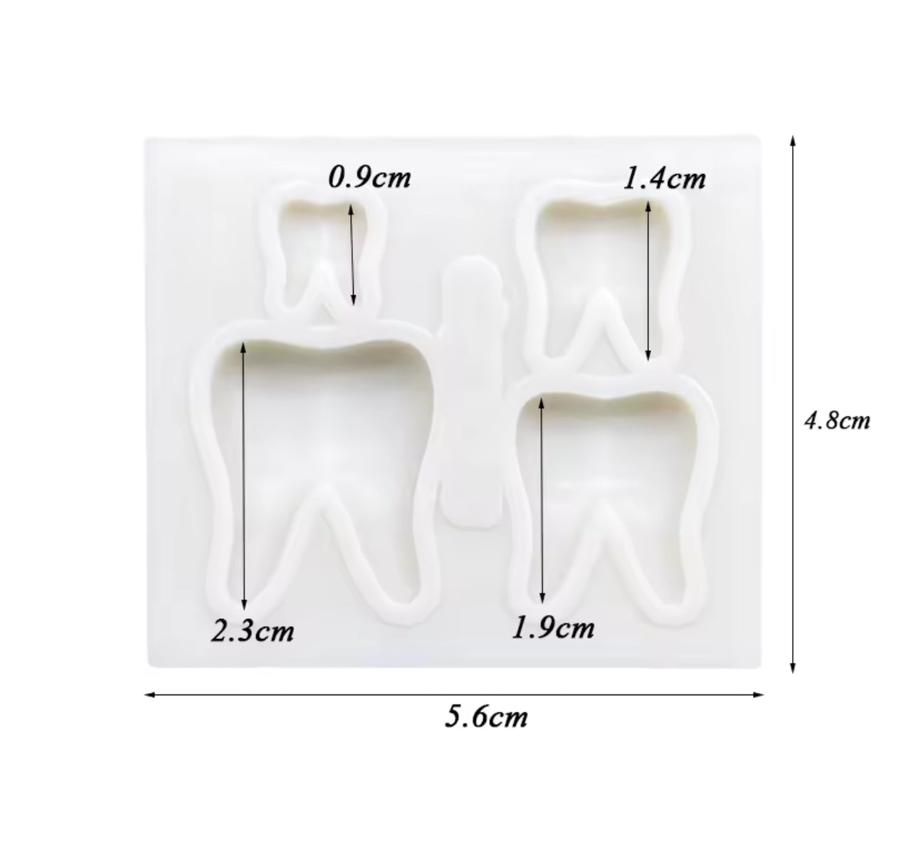 Molde Mini Muelas x 4