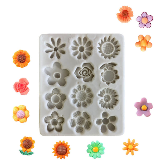 Molde Flores Mini Surtidas x12