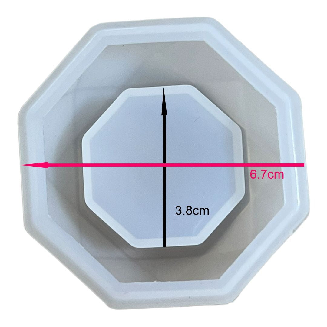 Molde Maceta Geométrica Octagonal