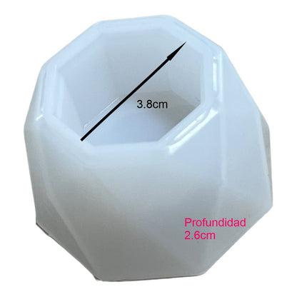 Molde Maceta Geométrica Octagonal