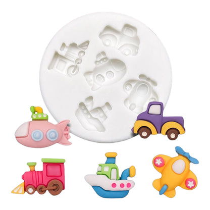 Molde Medios De Transporte Funny x 5