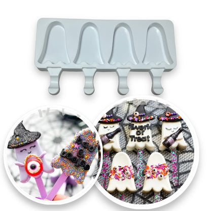 Molde Mini Paleta Fantasma x 4