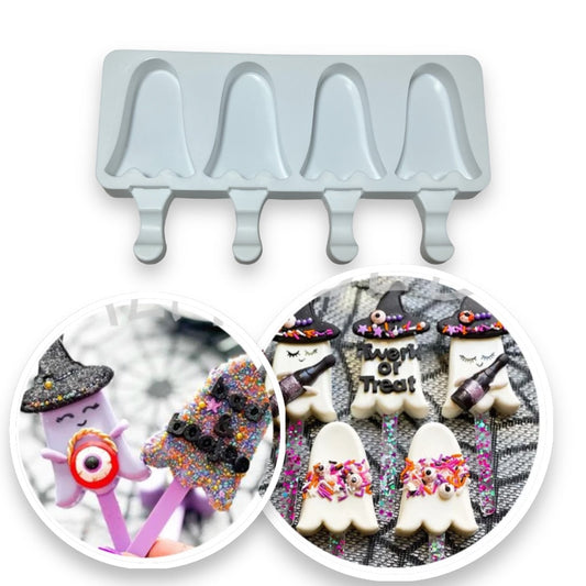 Molde Mini Paleta Fantasma x 4