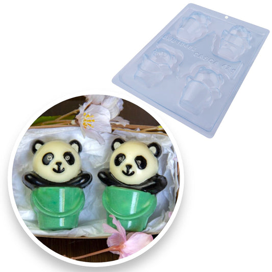 Molde Para Chocolate BWB Panda Choco Bomba