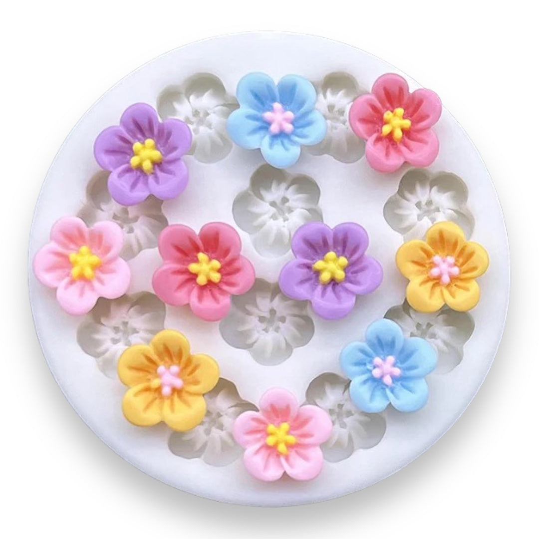 Molde Flores Mini  x 10