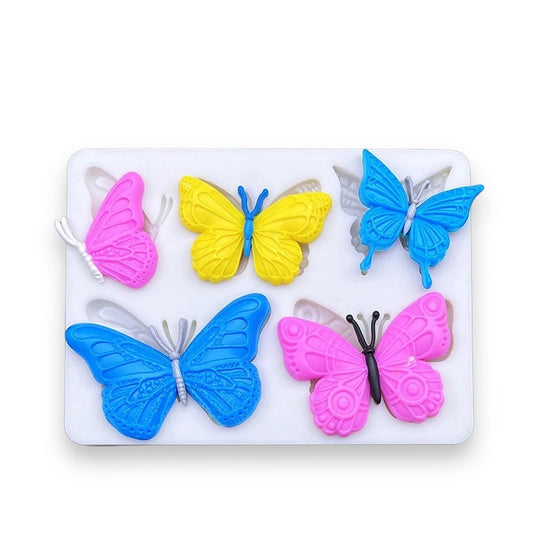 Molde Mariposas x 5