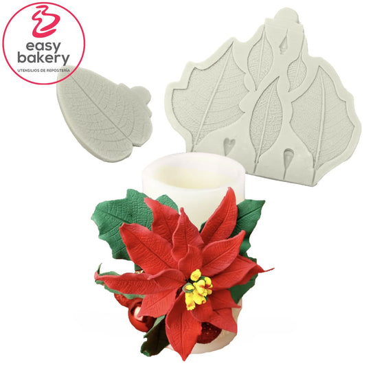 Set Texturizador en Silicona Pro Flor Poinsettia